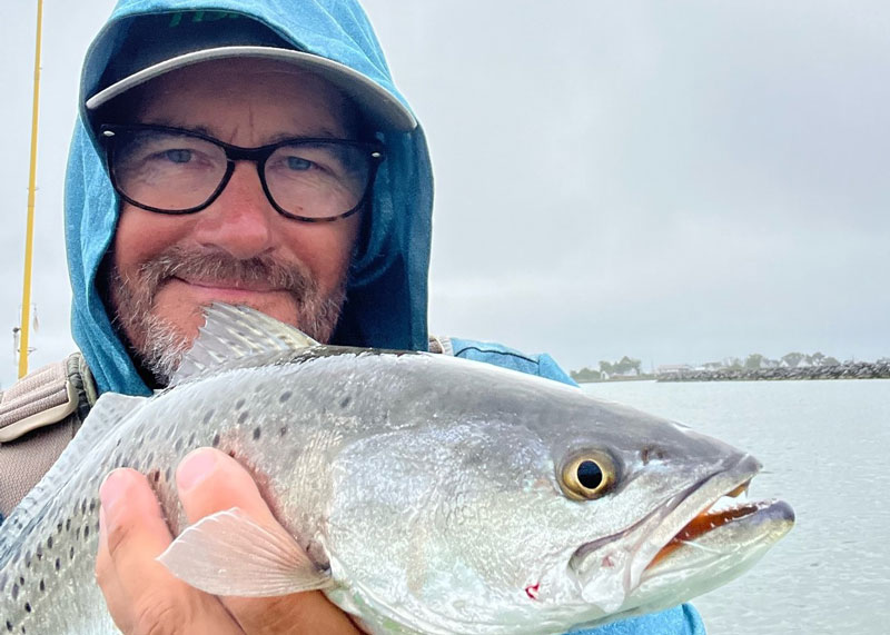 catching speckled trout at smith island