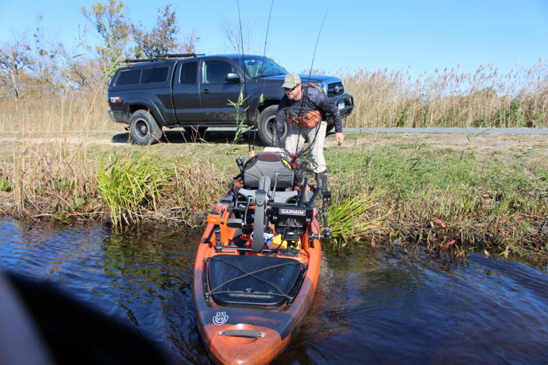 launching a kayak