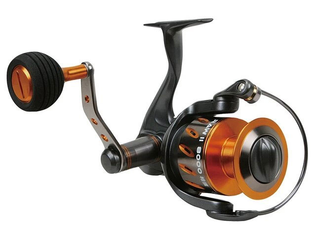 spinning reel for fishing in freshwater and saltwater