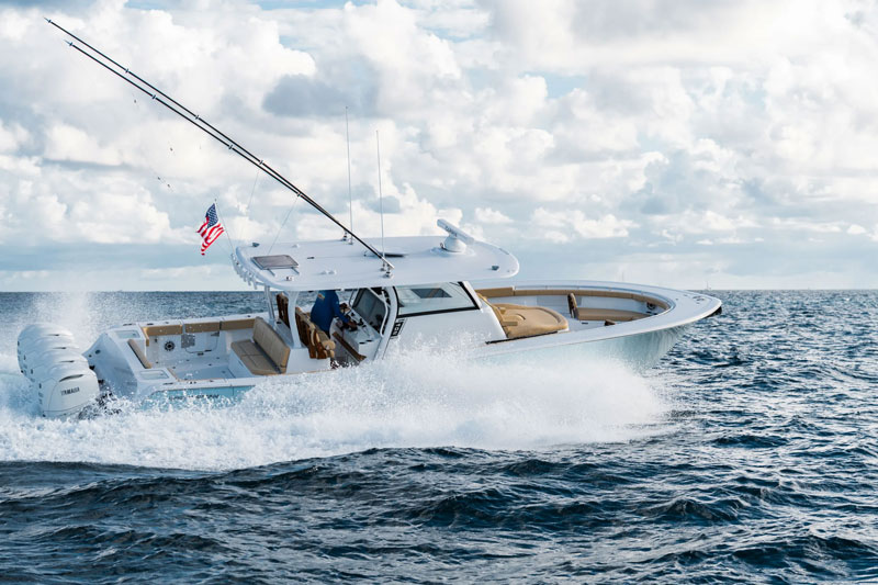 sportsman open 402 fishing boat