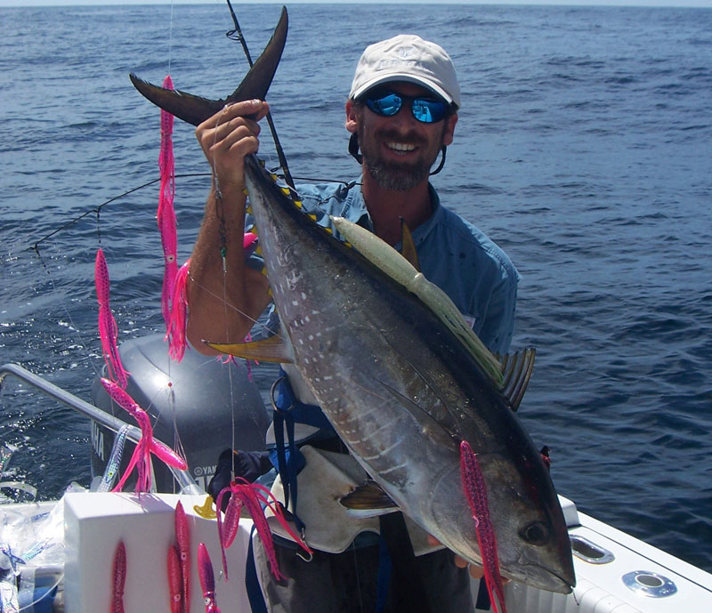 Small Boat Trolling Setup, Trolling for Tuna