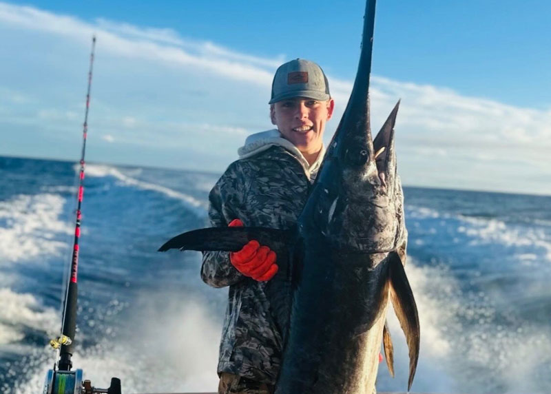 sword fish caught in daytime