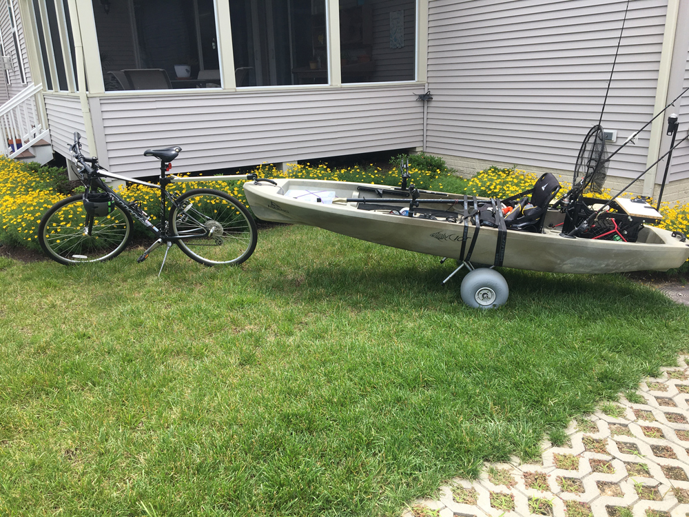 bicycle kayak tow bar