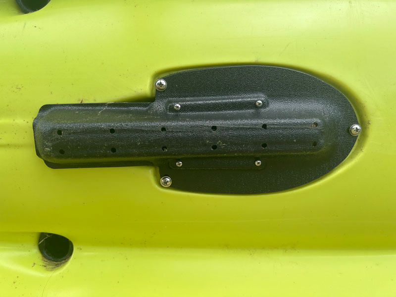 through hul mount for kayak fishfinder transducer