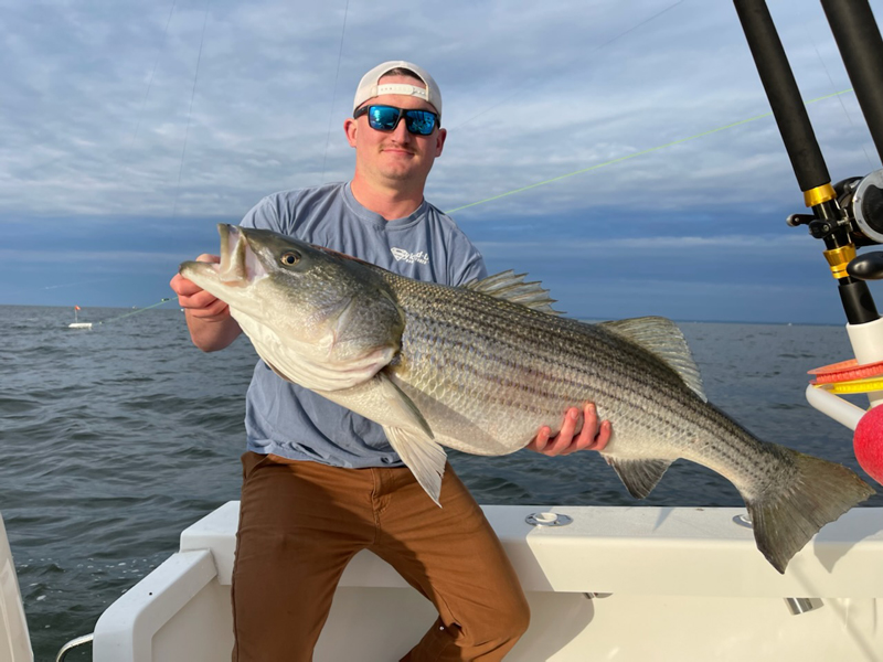 angler with a trophy rockfish
