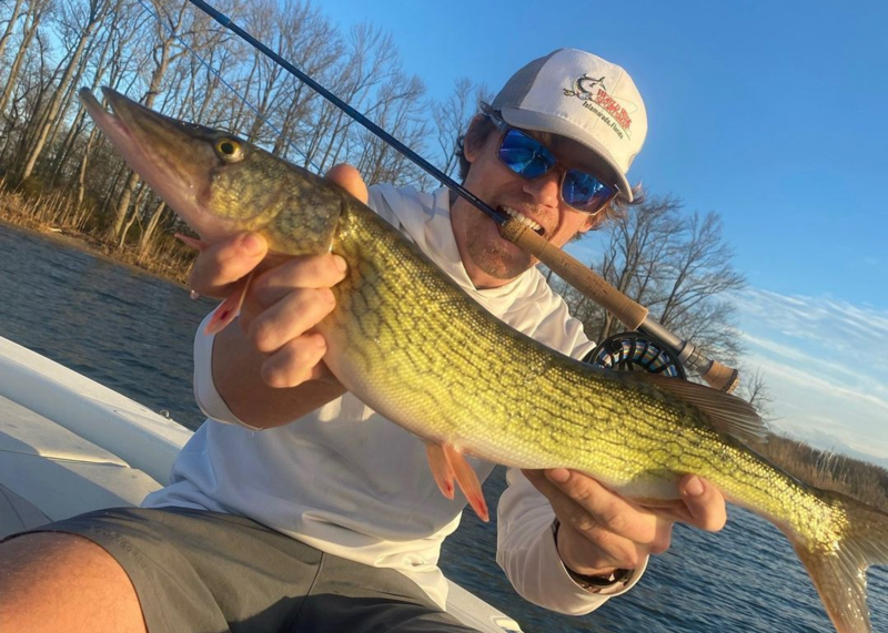 fly fishing for pickerel