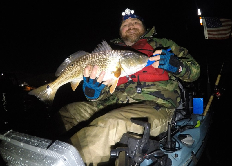 kayak redfish