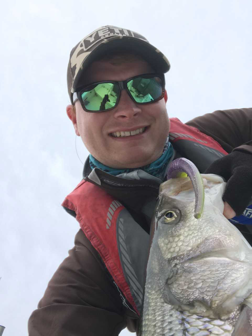 kevin thomas catches striped bass