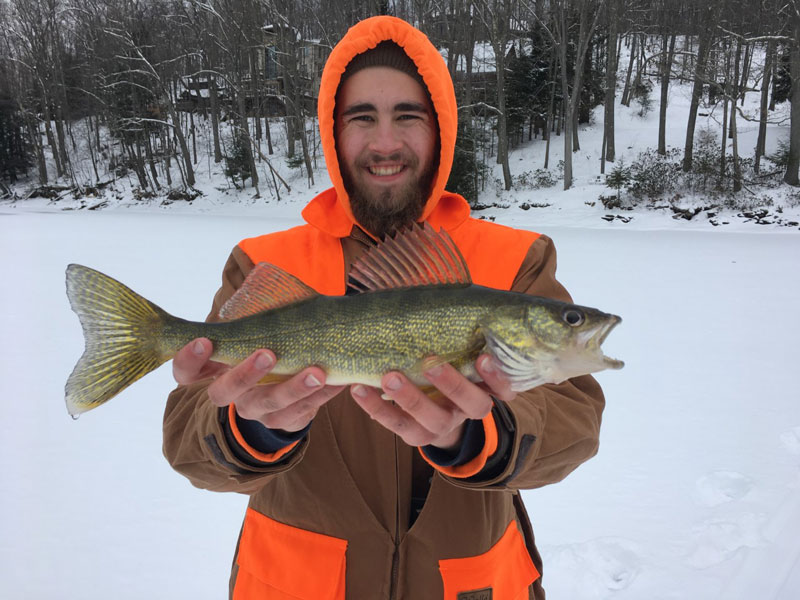 deep creek lake walleye ice fishing