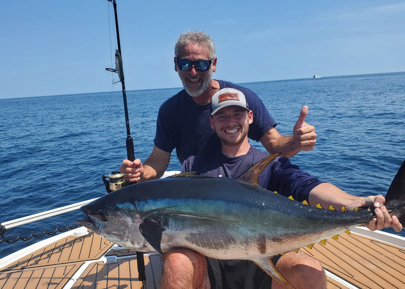 first yellowfin tuna on the caymas